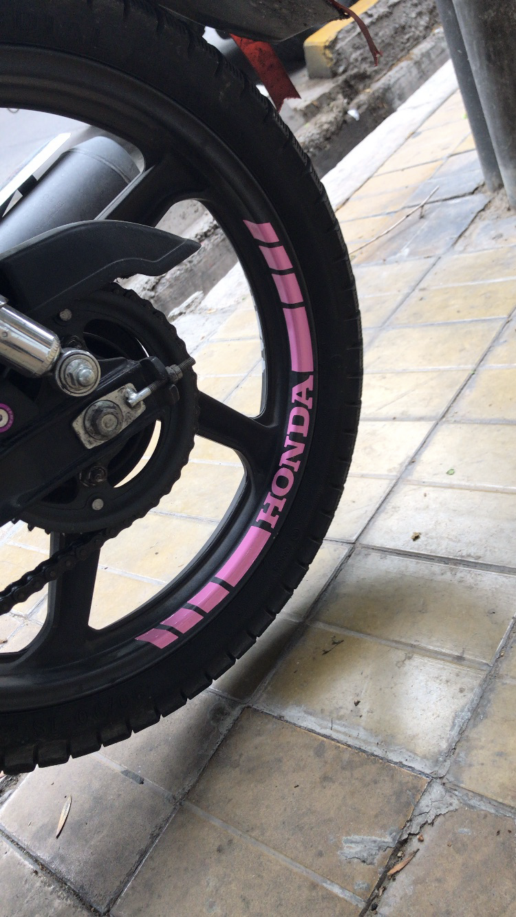 calco llanta honda tira