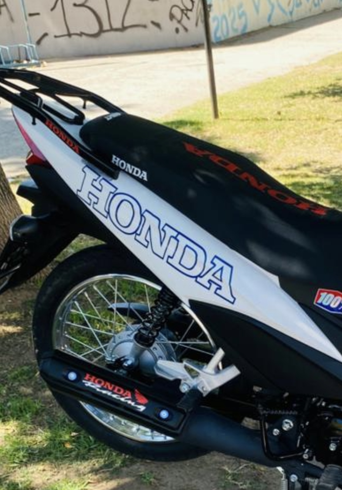 Calcos HONDA grande modelo 8 azules