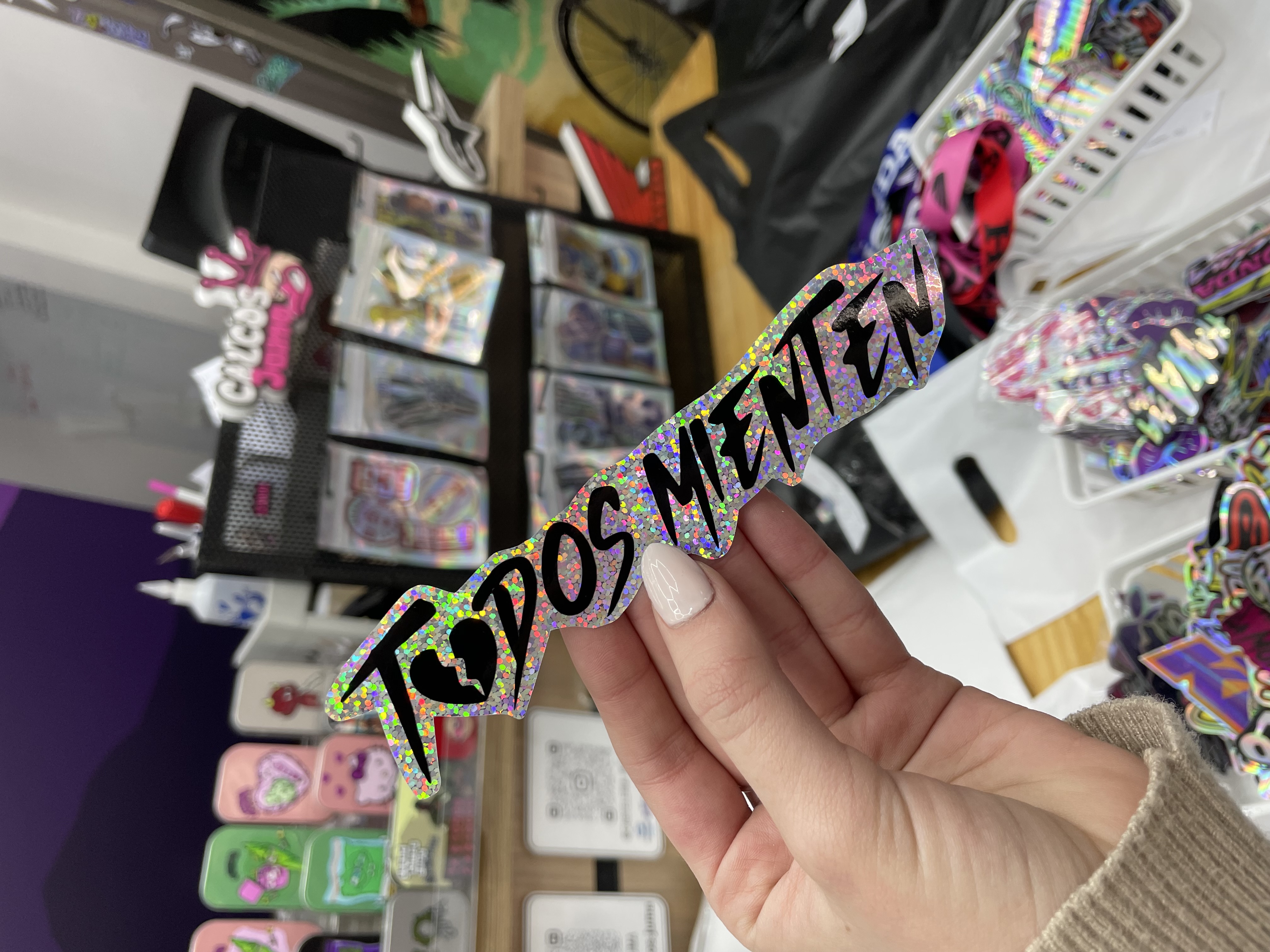 Todos mienten glitter 