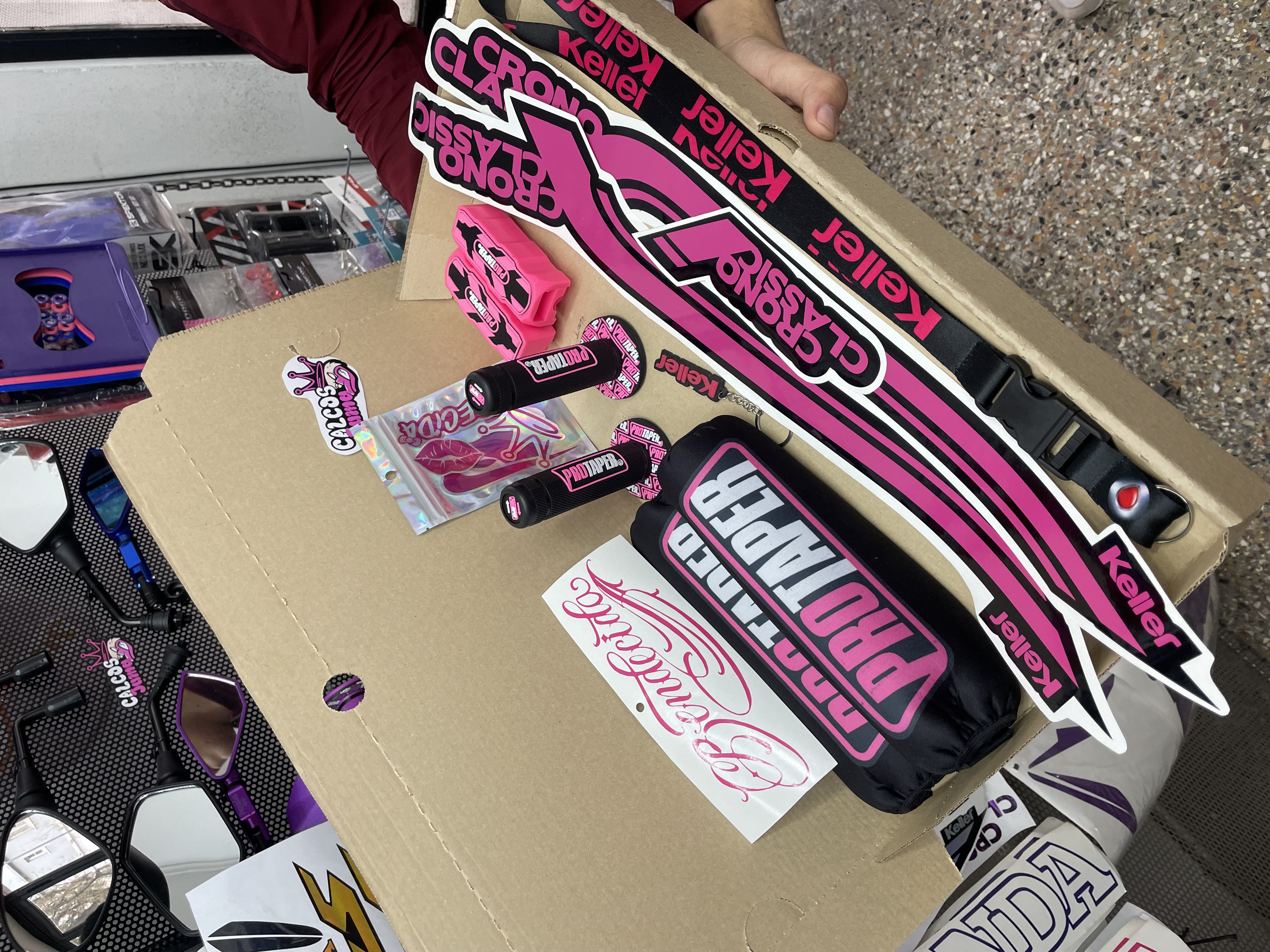 Combo keller cronos en rosa con espejos
